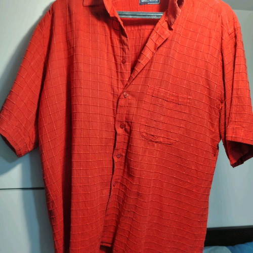 Men's shirt used, size XL, red