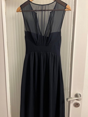 Reiss μακρύ φόρεμα cocktail σκουρό μπλε XXXS καινούργιο με ελαττωματικό ξήλωμα