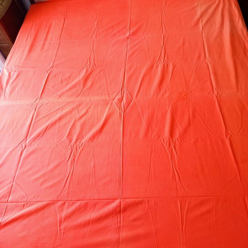 Cotton bed sheets set used, pack of 2, orange shades
