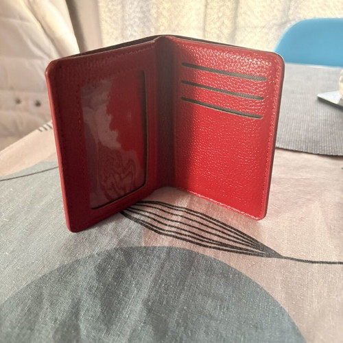 A To Z Greek wallet, small red, unused