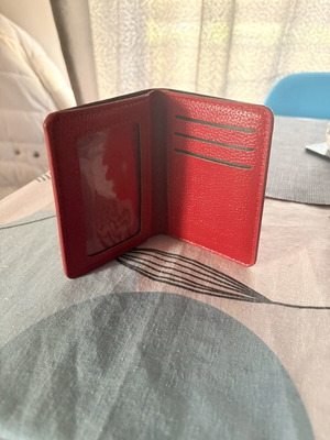 A To Z Greek wallet, small red, unused