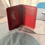 A To Z Greek wallet, small red, unused
