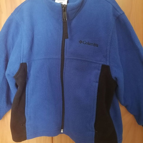 Columbia kids fleece jacket like new, blue for ages 4-6