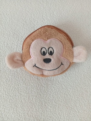 Children's Wallet with Monkey Design like new, ideal for coins