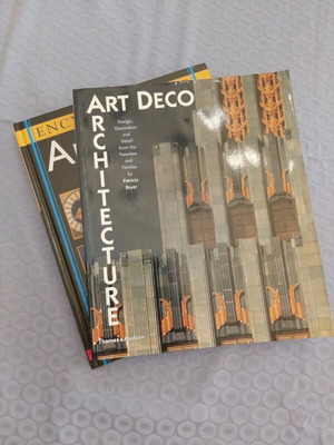 Art Deco books used, set of 2
