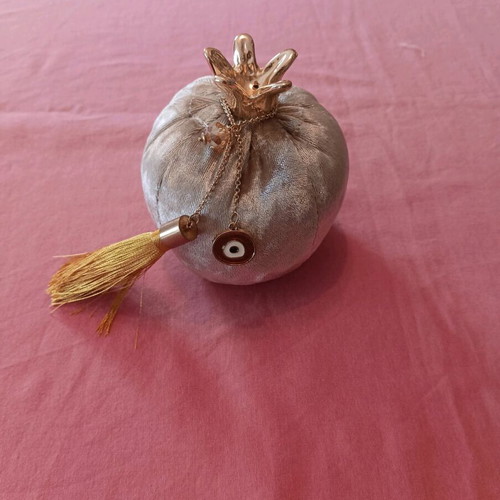 Velvet decorative pomegranate charm like new