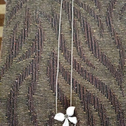 Silver butterfly necklace new