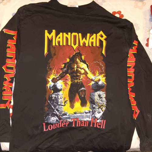Manowar longsleeve shirt authentic 1997 hell on wheels tour large like new
