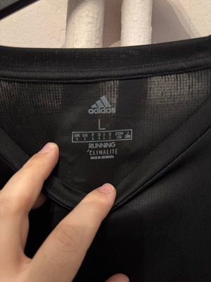 Adidas Dry Fit μπλούζα με μακριά μανίκια Large σαν καινούργια, μαύρη