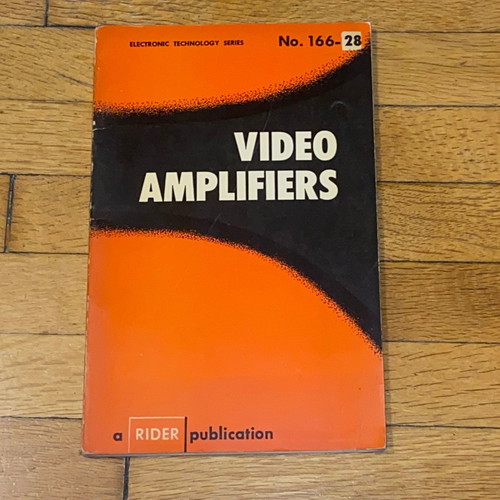 Scientific rare book Radioelectronics Video Amplifiers 1959