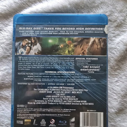The Deep Blu-Ray used with Greek subtitles