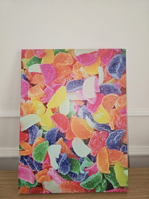 Πίνακας καμβάς candies πολύχρωμος 30x40 σαν καινούργιο