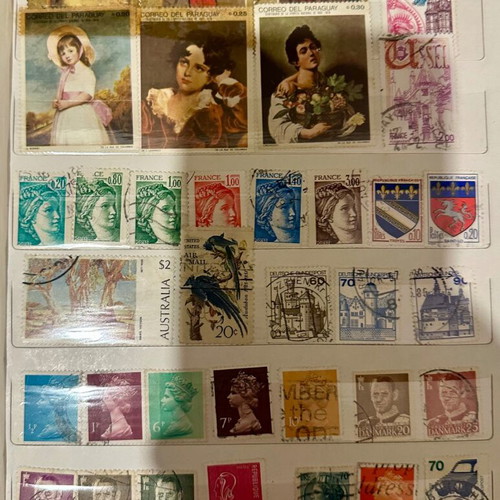 Stamp collection like new from 70s, 80s and 90s
