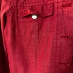 Zara red denim jacket