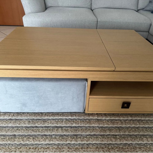 Coffee table new with storage and two stools