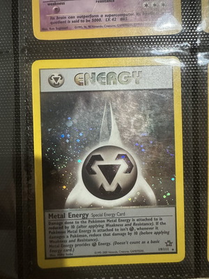 Metal Energy Holo 19/111 Neo Genesis vintage card like new
