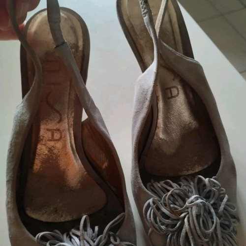Luisa ciel suede pumps used, size 37