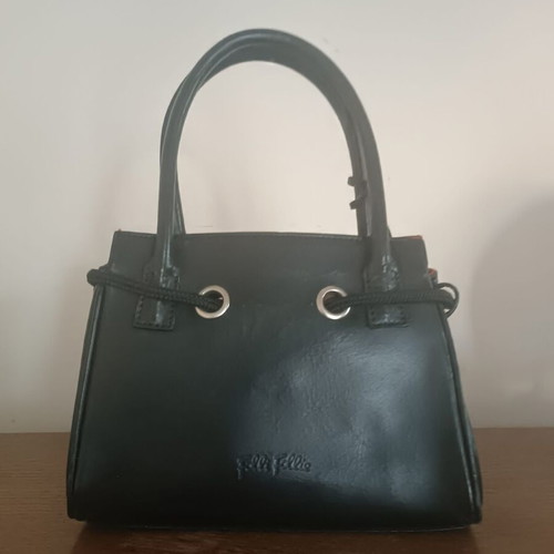 Folli Follie black women's handbag used, leather with red lining