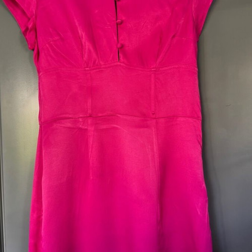 Mini satin dress Zara like new, pink, size S