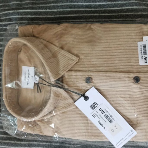 Peter Werth Sand Brown Shirt Medium New