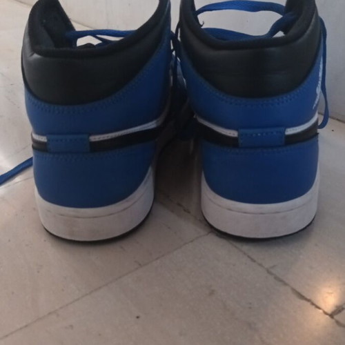 Nike Air Jordan 1 Mid Black Royal Metallic like new size 43