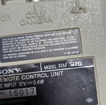 Винтидж Sony RM-M7G дистанционно управление употребявано, декоративно