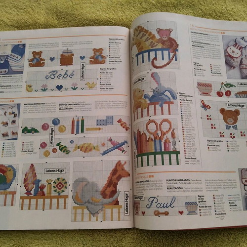 Labores del Hogar magazines used, vintage, set of 2