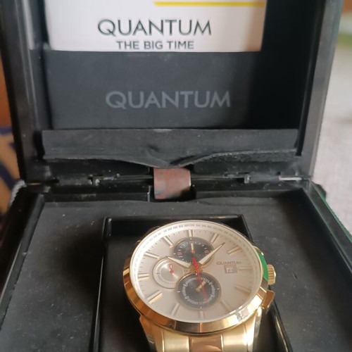 Quantum gold wristwatch new men's