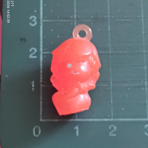 Scubidu (Charmkins) mini plastic figure, vintage pink