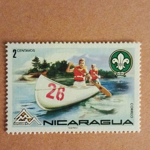 Nicaragua stamps with scout theme new