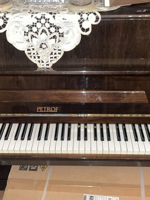 Petrof piano like new, lightly used, decorative and functional