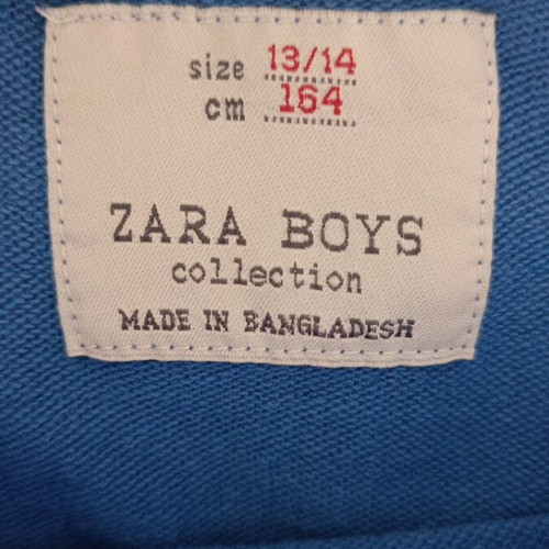 Zara shirt used, blue, size 164 cm for 13-14 years old
