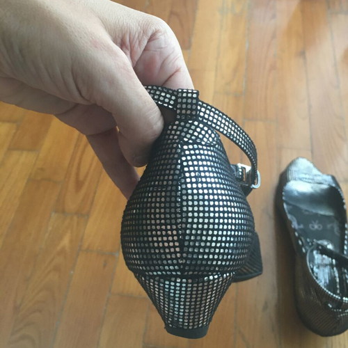 Fornarina pumps like new, black and silver, size 37