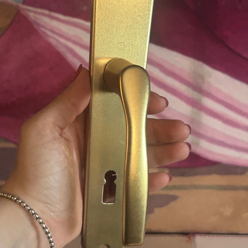 Hoppe Germany set of 5 door handles 75mm gold matte