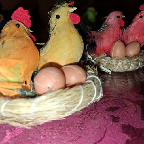 Easter handmade decorations set of 2, new