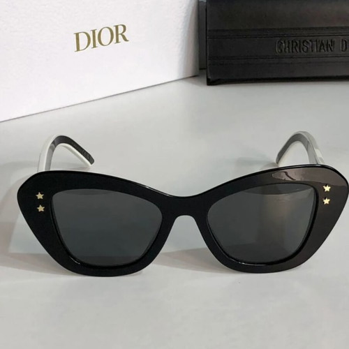 Dior PacificB3U40163 butterfly sunglasses, black with gold stars