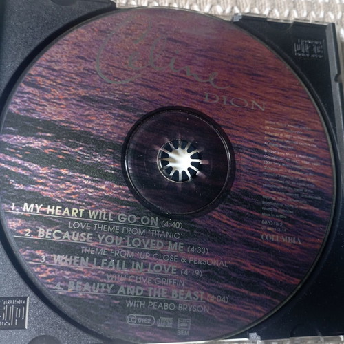 Celine Dion My Heart Will Go On CD like new, pop