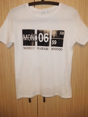Bershka T shirt S used, white