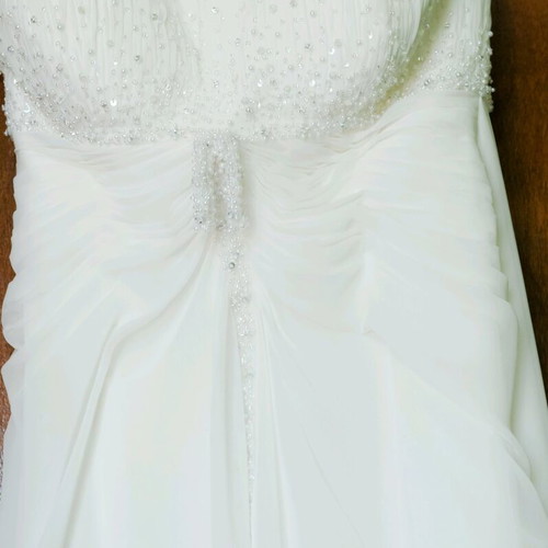 Demetrios wedding dress like new, white, size S / 36 / 8