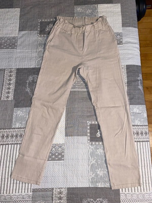 Beige summer pants used, size S 36 8 with pockets and belt
