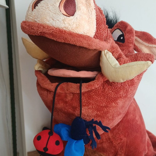 Lion King Pumba plush toy from Disneyland Paris, 60cm