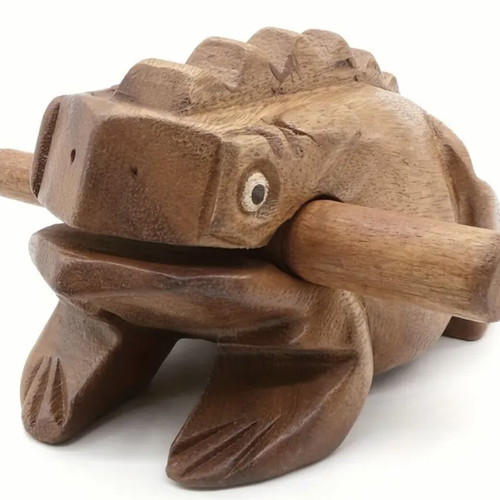 Handmade African Wooden Frog Guitar new