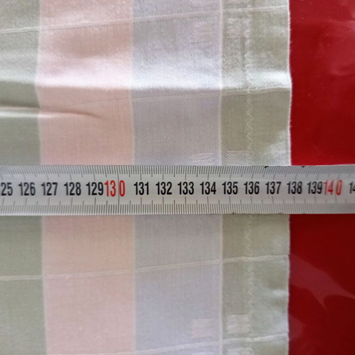 Handmade tablecloth set with 6 napkins pastel colors, like new