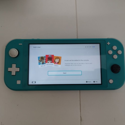 Nintendo Switch Lite console 32GB used, blue