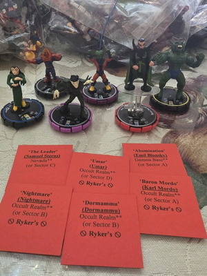 Wizkids Heroclix φιγούρες μικρογραφίες σαν καινούργιες, πακέτο 6 τεμάχια