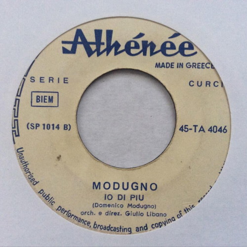 Domenico Modugno Dio, Come Ti Amo Io Di Più vinyl record used, pop