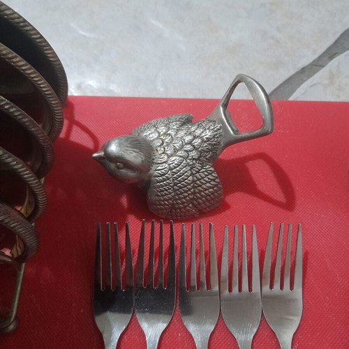 Cutlery set 24 pieces like new with coasters and opener