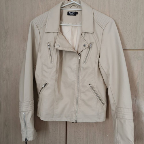 Only ecru women's jacket size 40 like new, faux leather