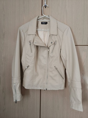 Only ecru women's jacket size 40 like new, faux leather