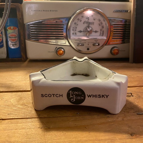 Ceramic ashtray Long John Scotch Whisky used